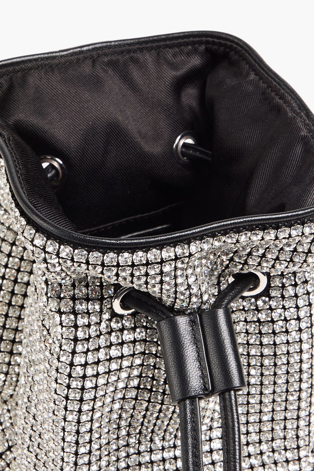 CLAUDIE PIERLOT 크리스털 장식 스웨이드 버킷 백
