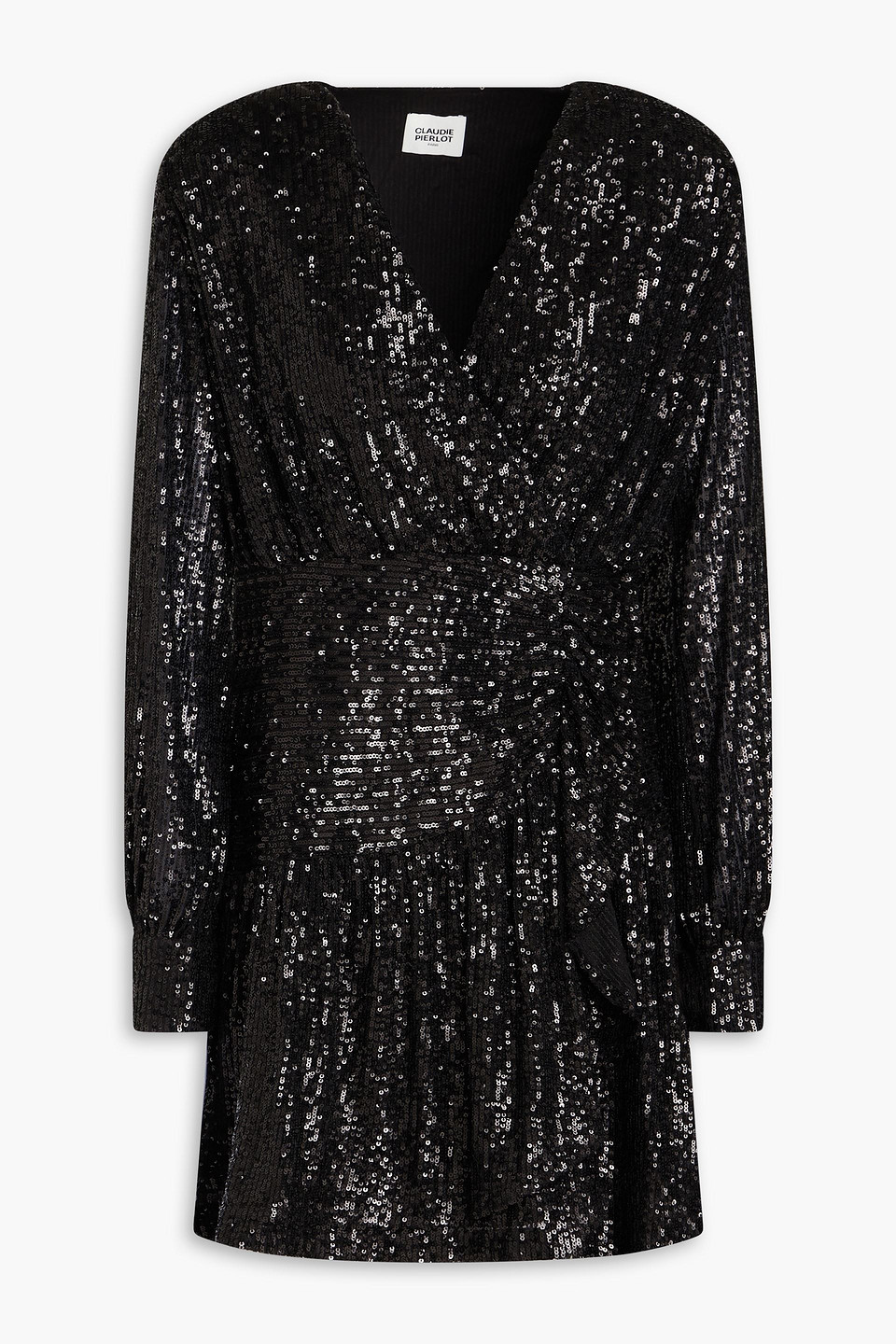 claudie pierlot sequin dress CLAUDIE PIERLOT - Floral sequin-embellished sleeveless woven dress