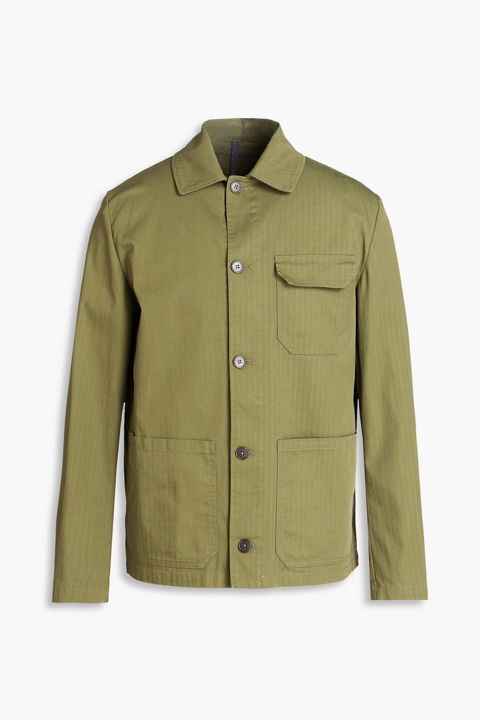 Slowear - Montedoro herringbone cotton-blend jacquard jacket - Green - IT 46