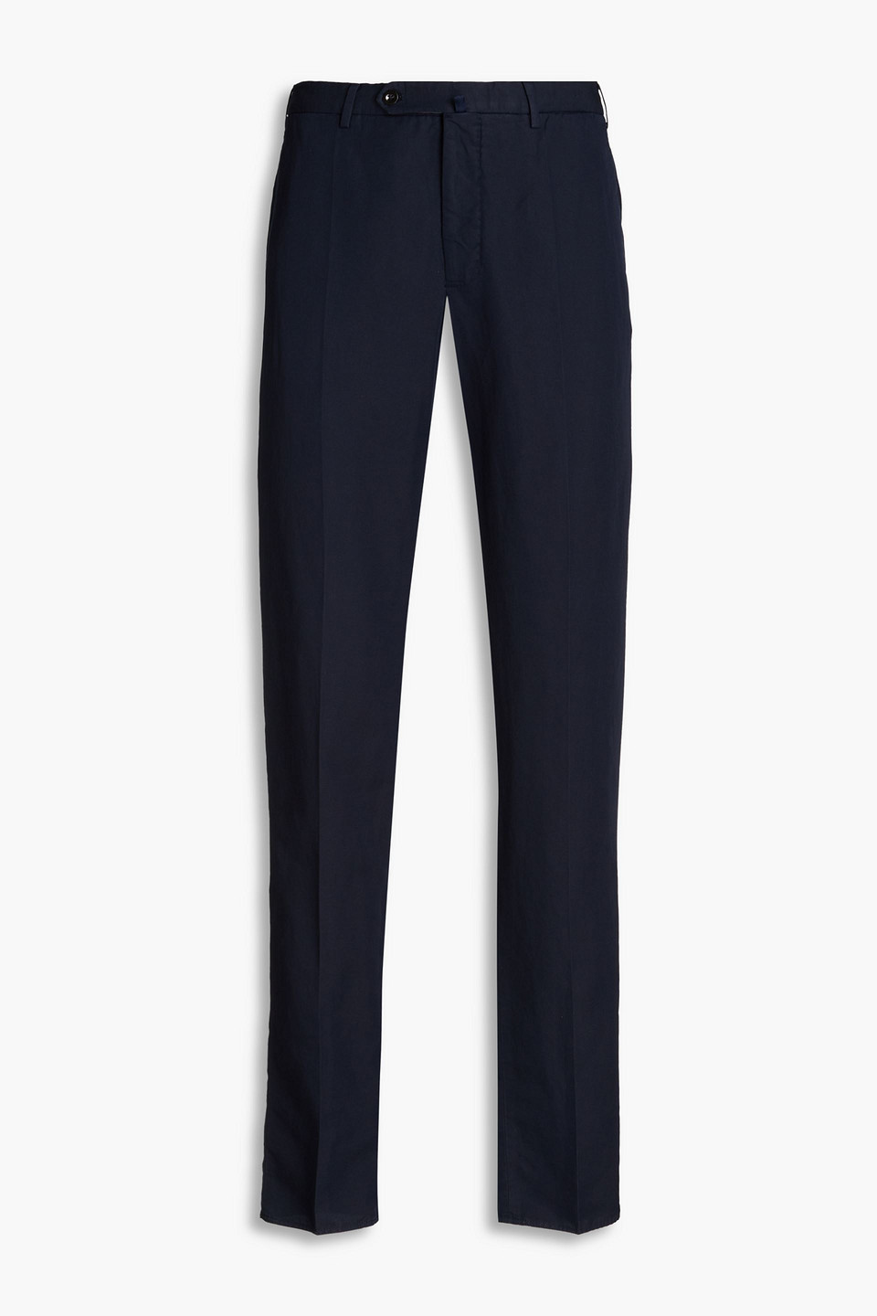 Slowear Incotex Slim-fit Linen And Cotton-blend Chinos In Navy