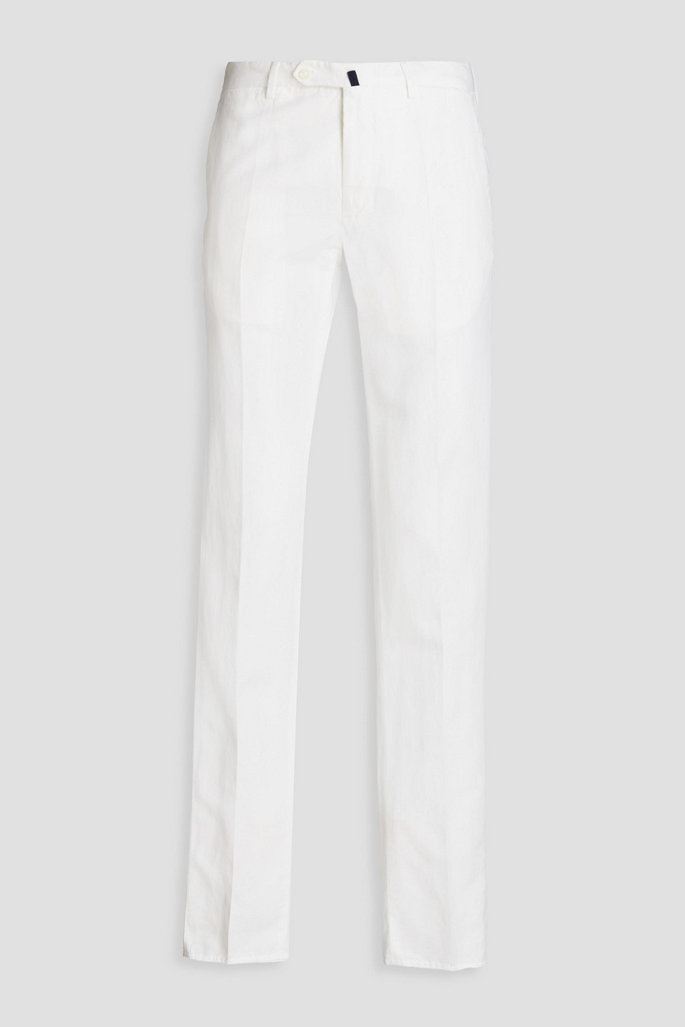Slowear Incotex Slim-fit Linen And Cotton-blend Chinos In White