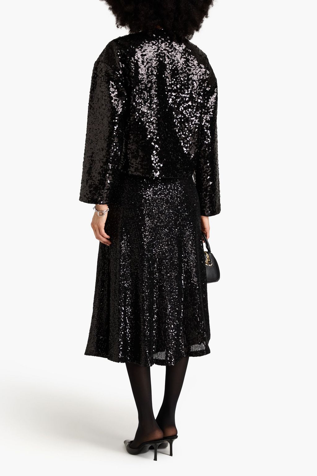 CLAUDIE PIERLOT 시퀸 장식 저지 재킷