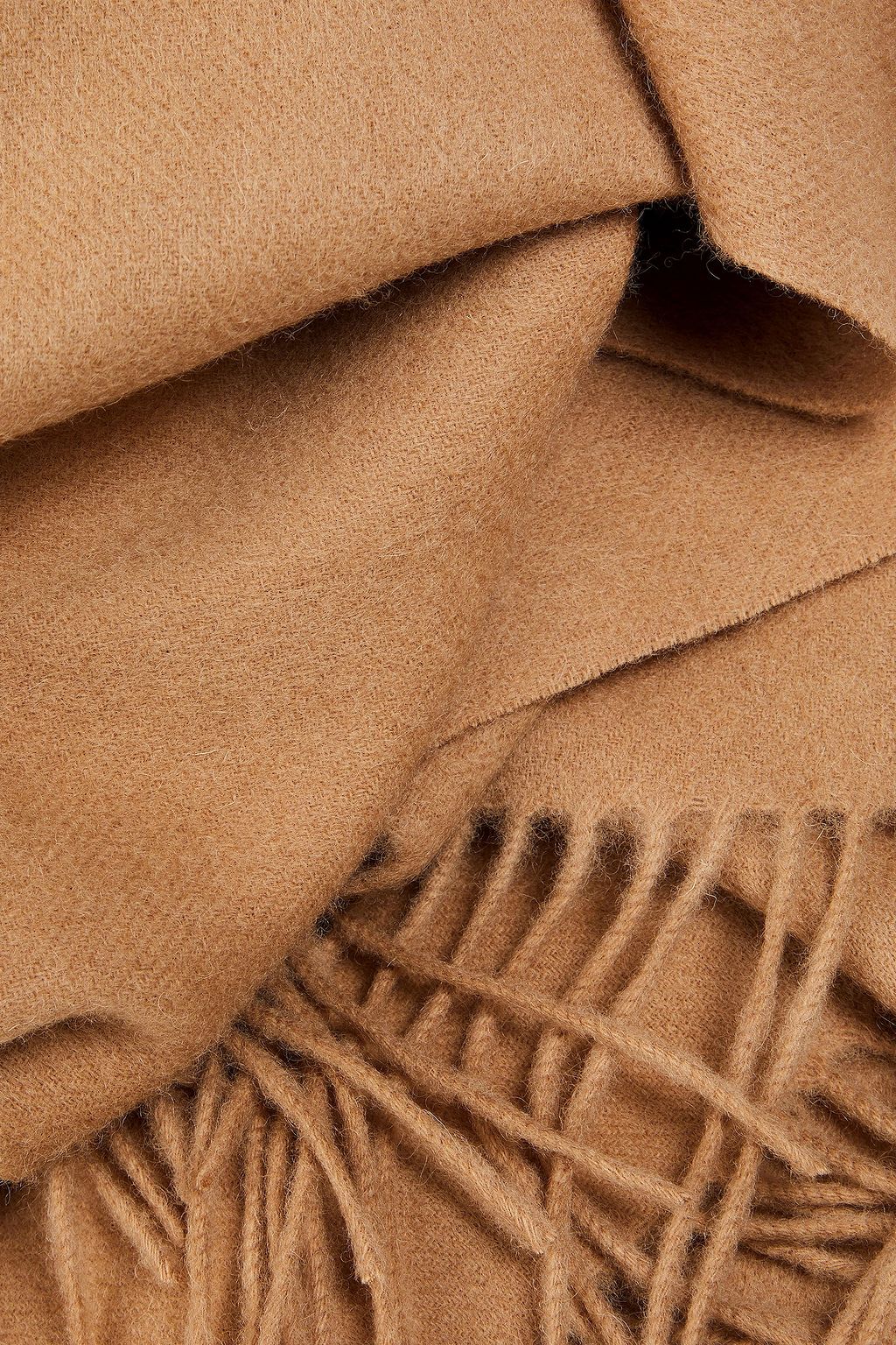 CLAUDIE PIERLOT وشاح مصنوع من الصوف ومزين بشرّابات