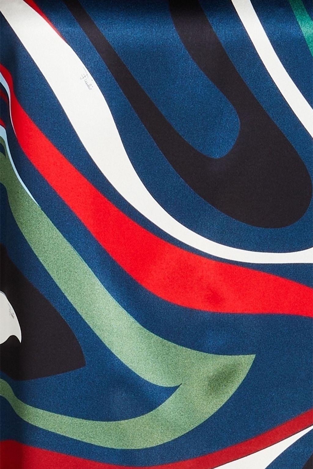PUCCI فستان قصير من الساتان مزين بطبعات