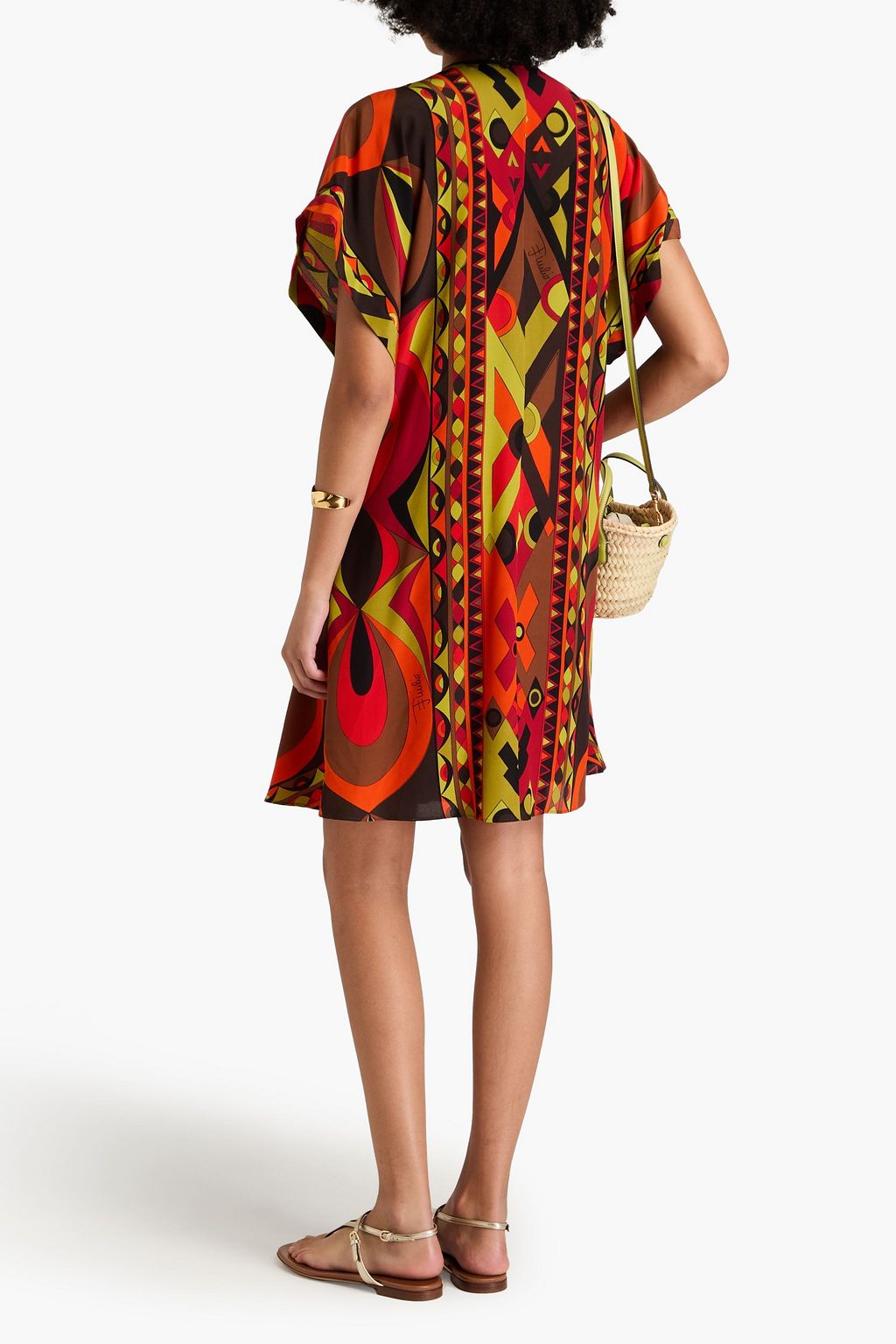 PUCCI Printed silk crepe de chine kaftan