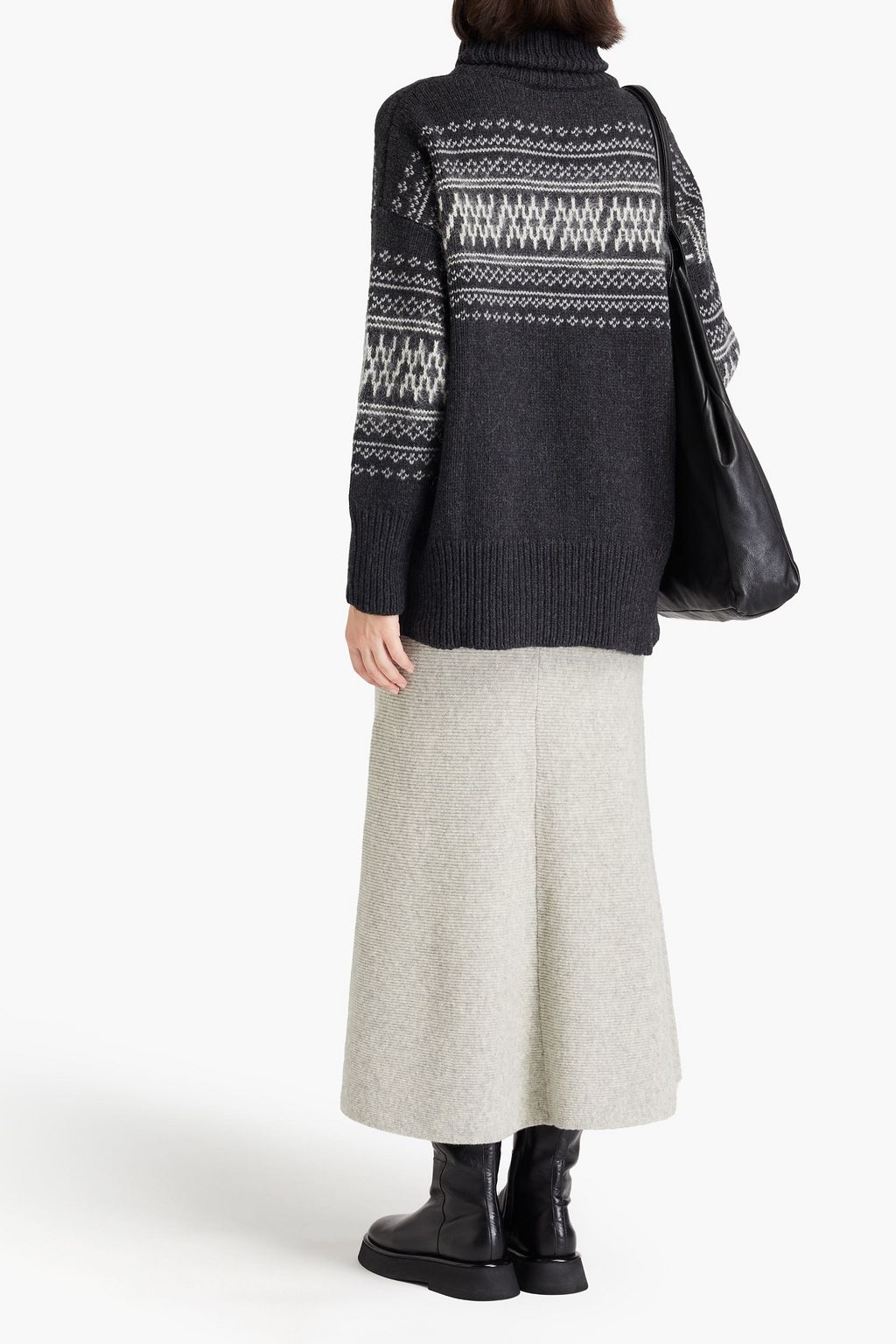 WE NORWEGIANS Fair Isle merino wool and cashmere-blend turtleneck sweater