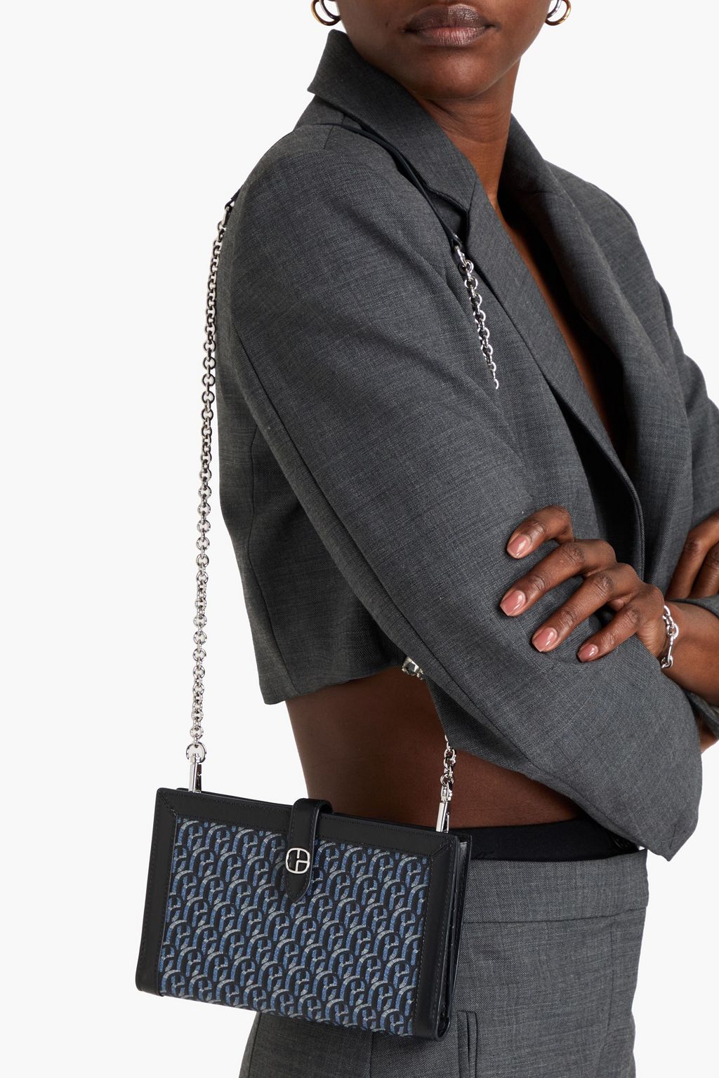 CLAUDIE PIERLOT Printed faux leather shoulder bag