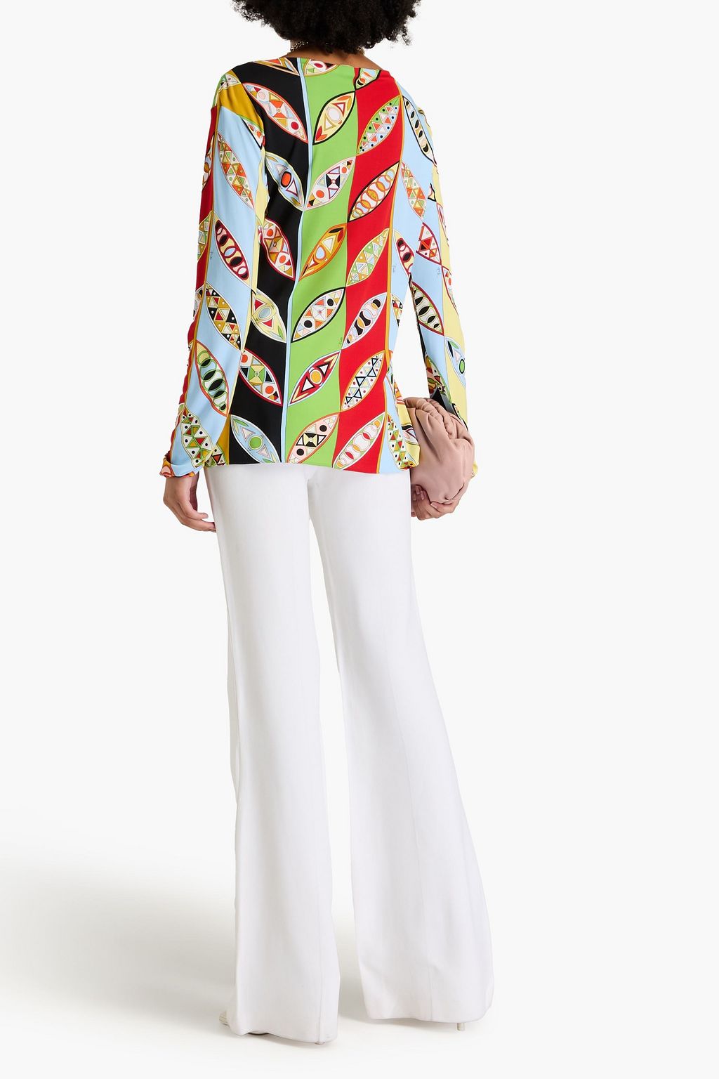 PUCCI Printed stretch-crepe shirt