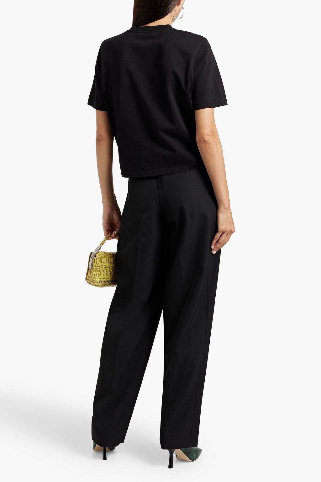 MAISON KITSUNÉ Pleated twill tapered pants