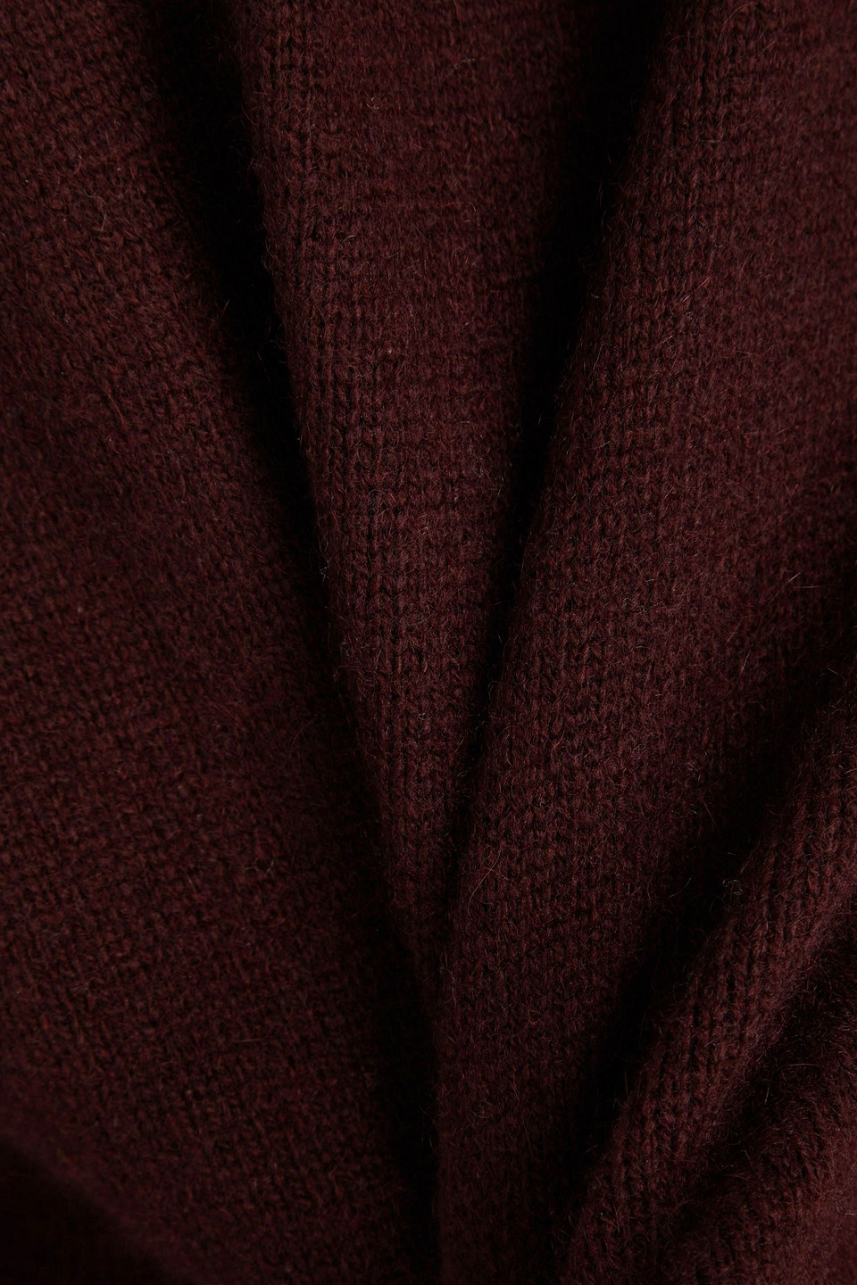 Vince Wool And Cashmere-blend Turtleneck Sweater In Burgundy