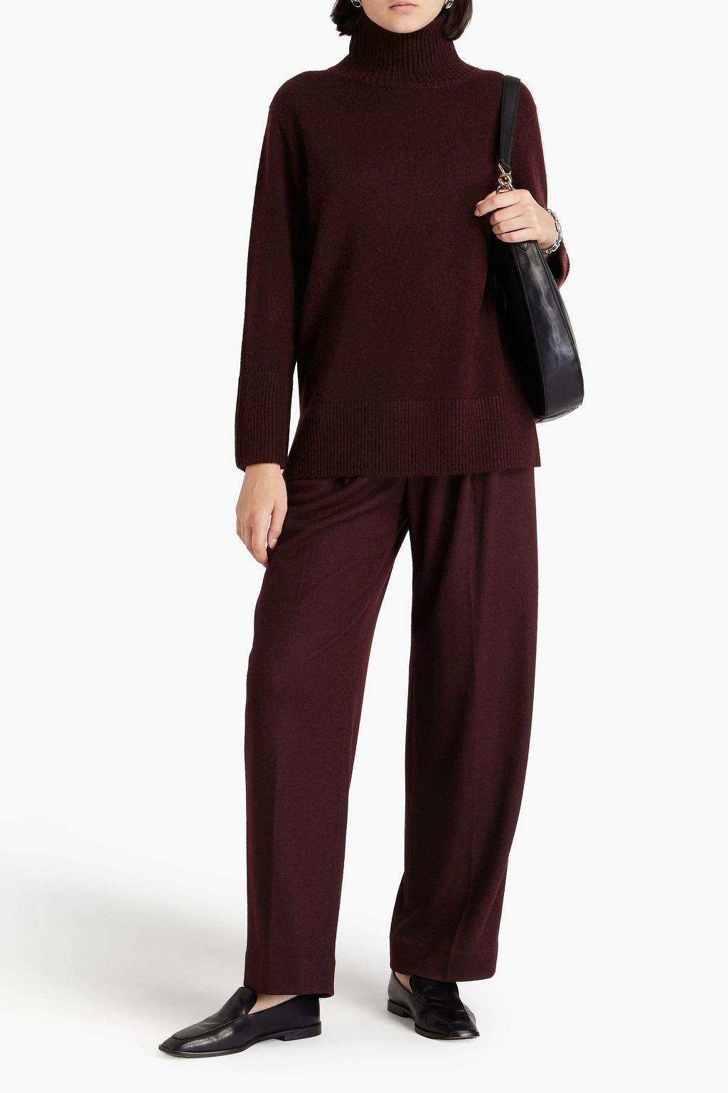 VINCE. Wool and cashmere-blend turtleneck sweater