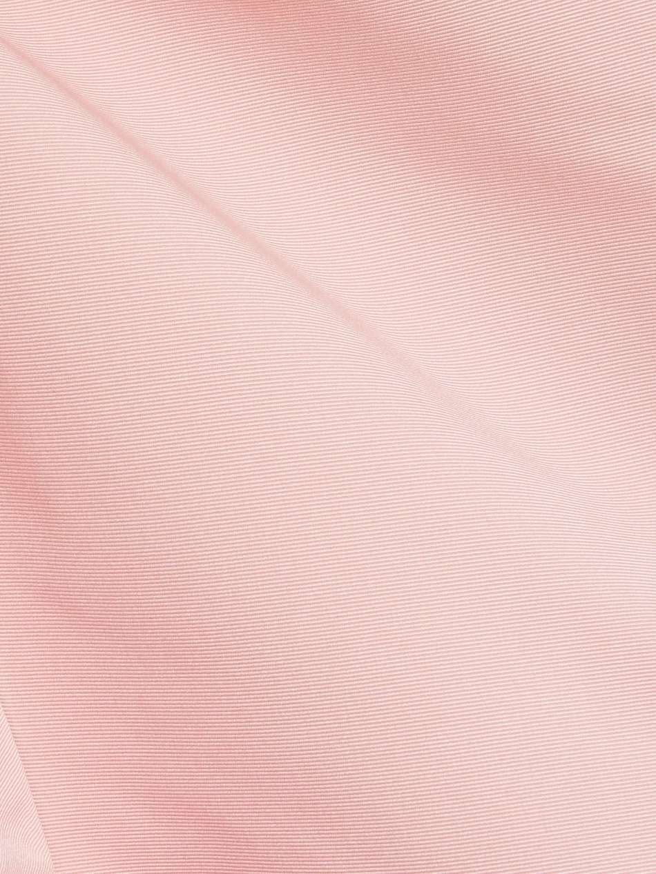 krissty off-the-shoulder fluted faille mini dress