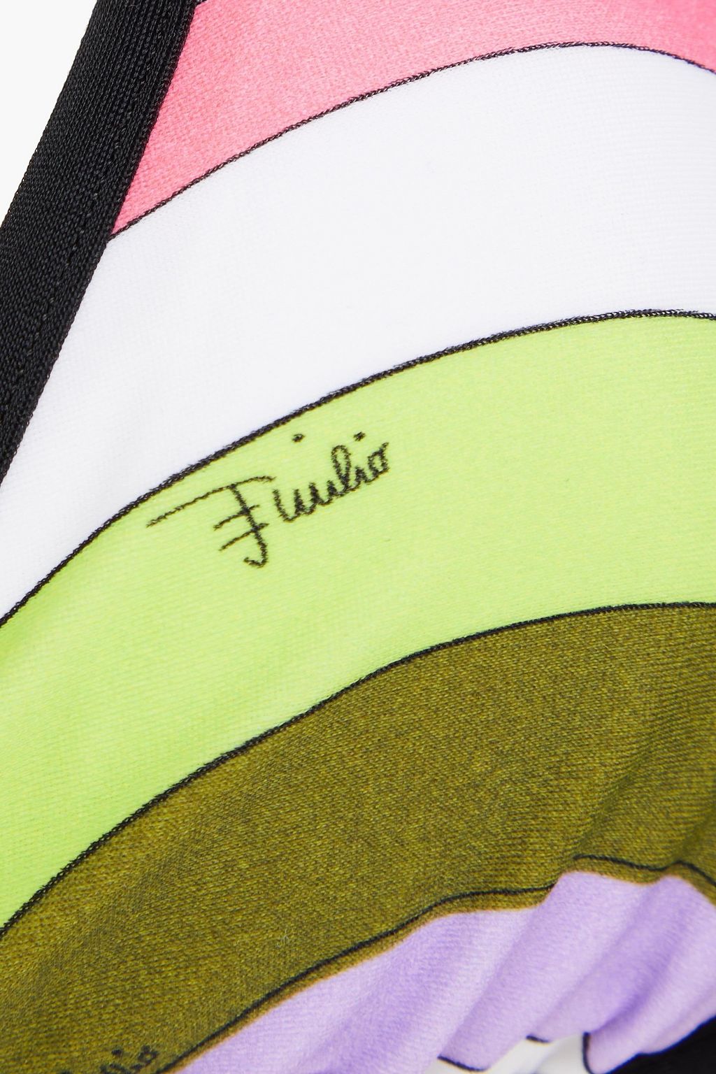 PUCCI Printed triangle bikini top