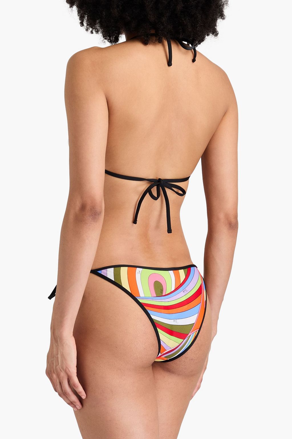 PUCCI Printed triangle bikini top