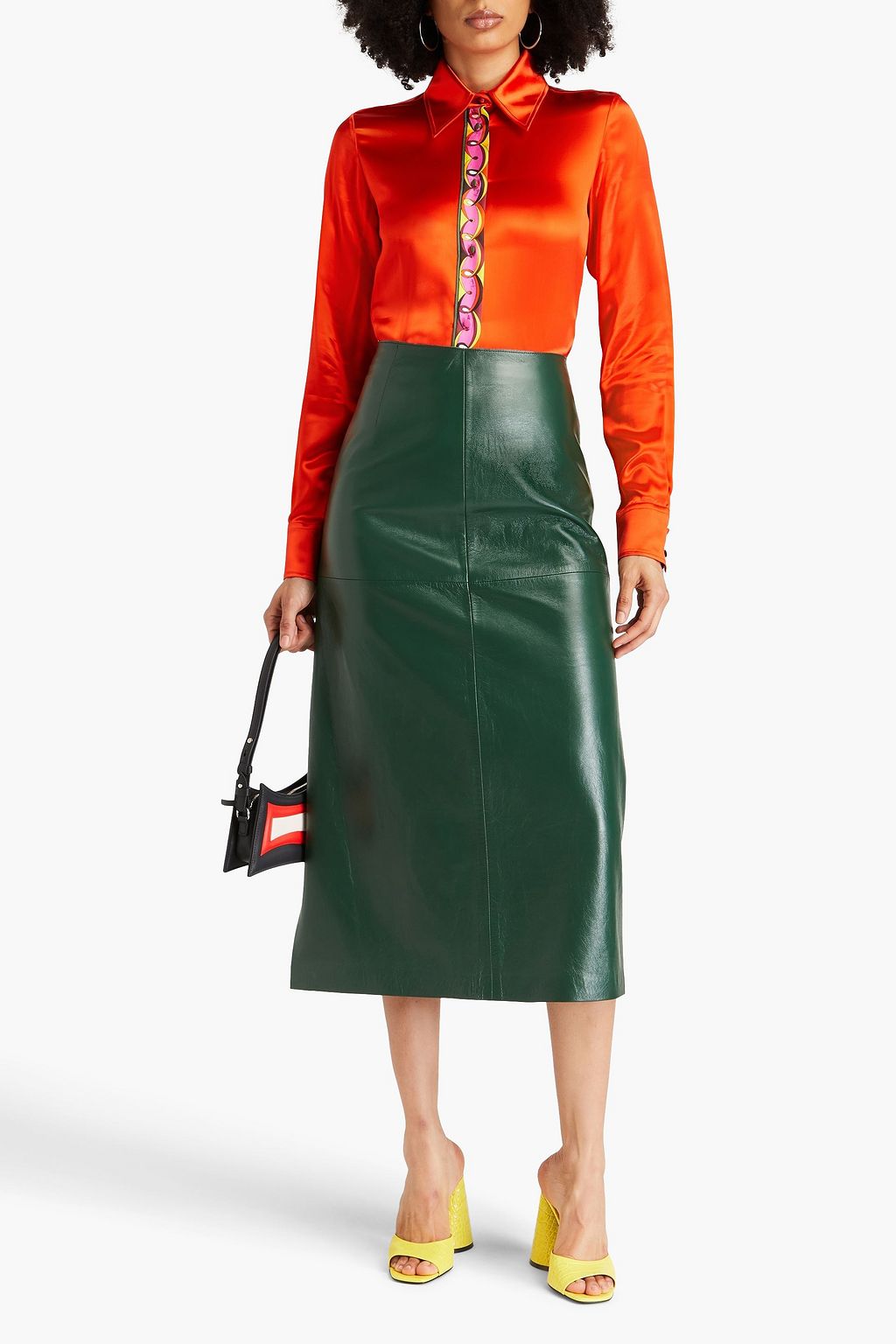 PUCCI Printed satin shirt
