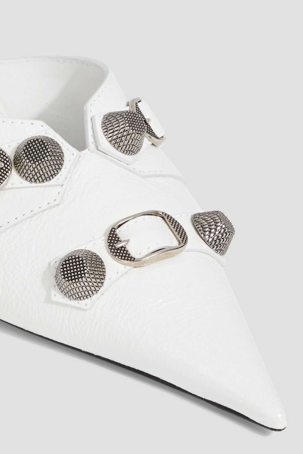 BALENCIAGA Embellished leather mules