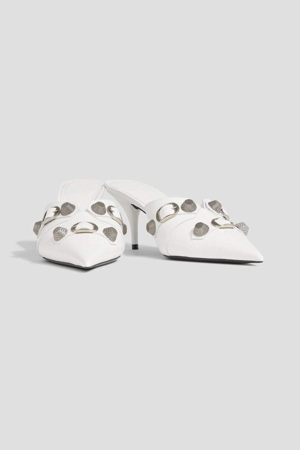BALENCIAGA Embellished leather mules