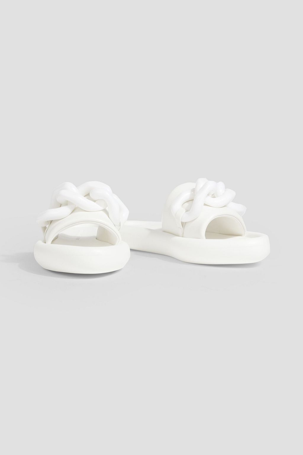STELLA MCCARTNEY Air chain-embellished faux leather slides