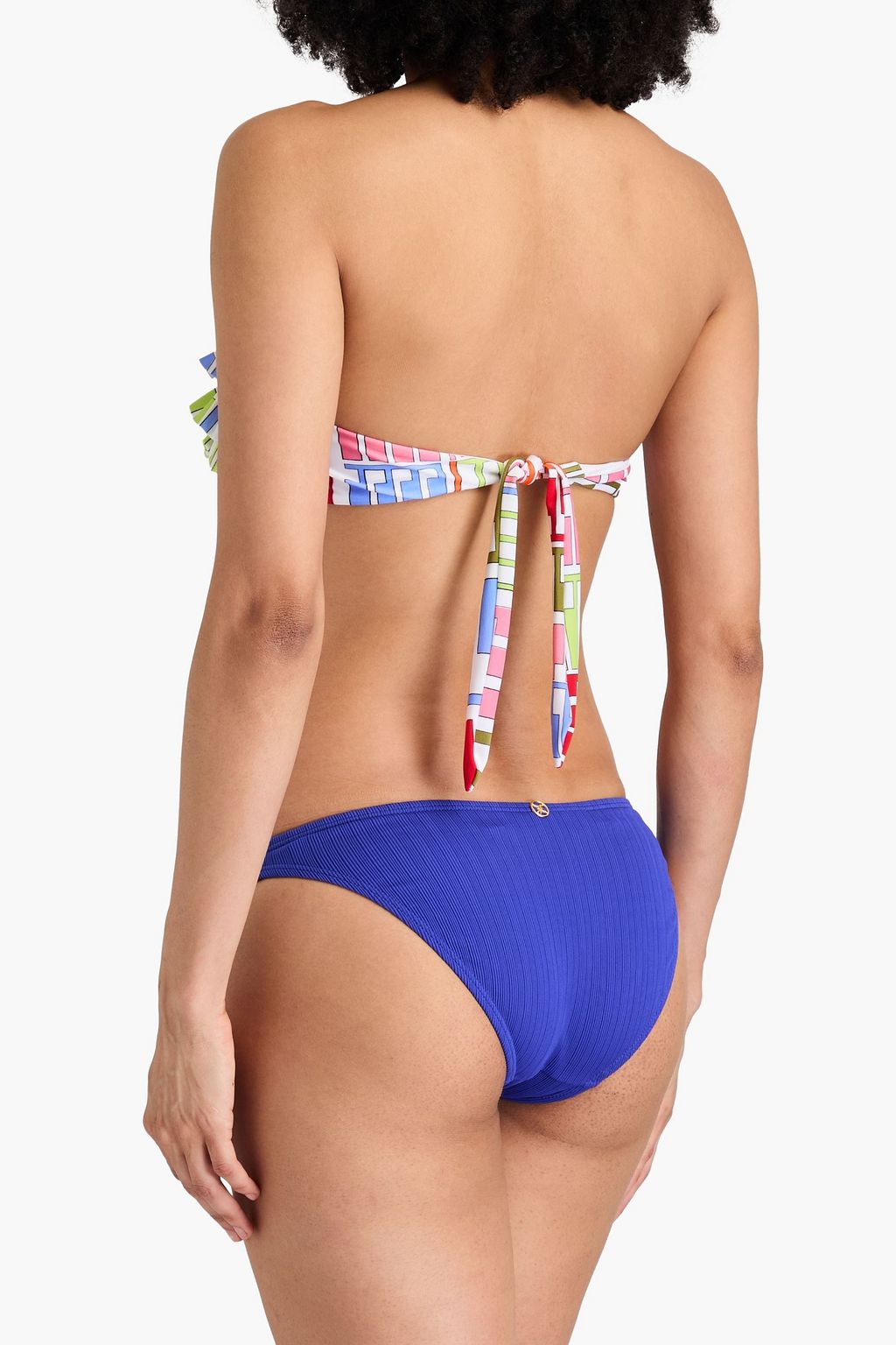 PUCCI توب بيكيني بتصميم باندو ومزين بطبعات