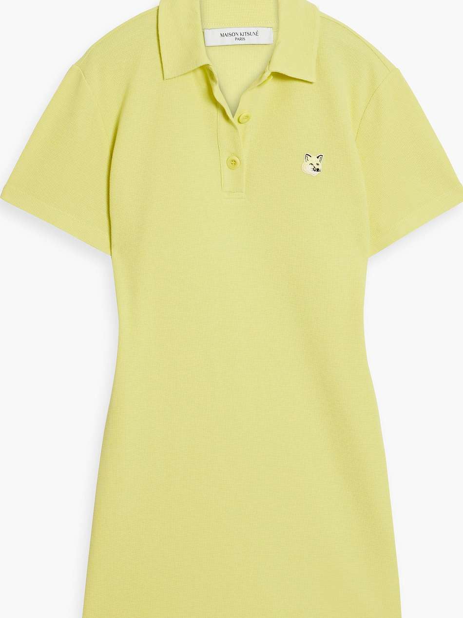 appliquéd cotton-piqué mini dress