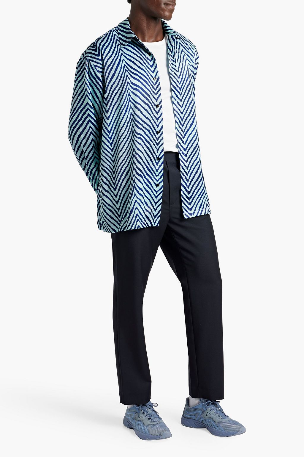 ACNE STUDIOS Wool and mohair-blend twill pants