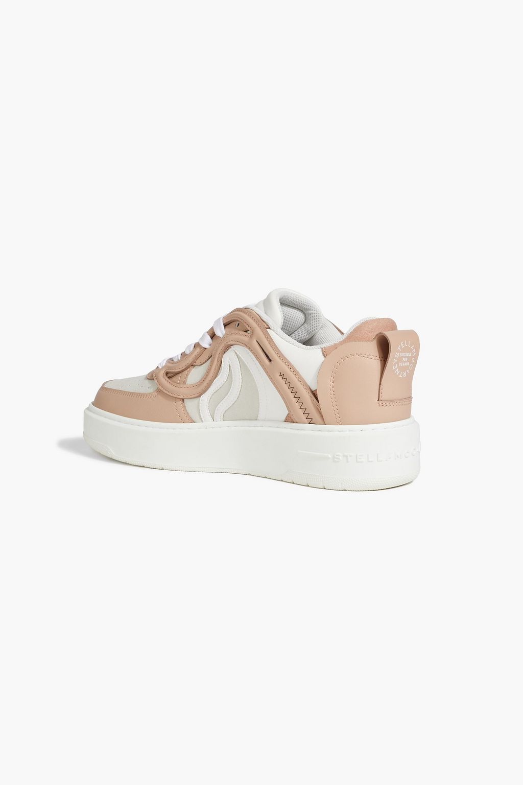 STELLA MCCARTNEY S-Wave 1 two-tone faux leather and suede sneakers