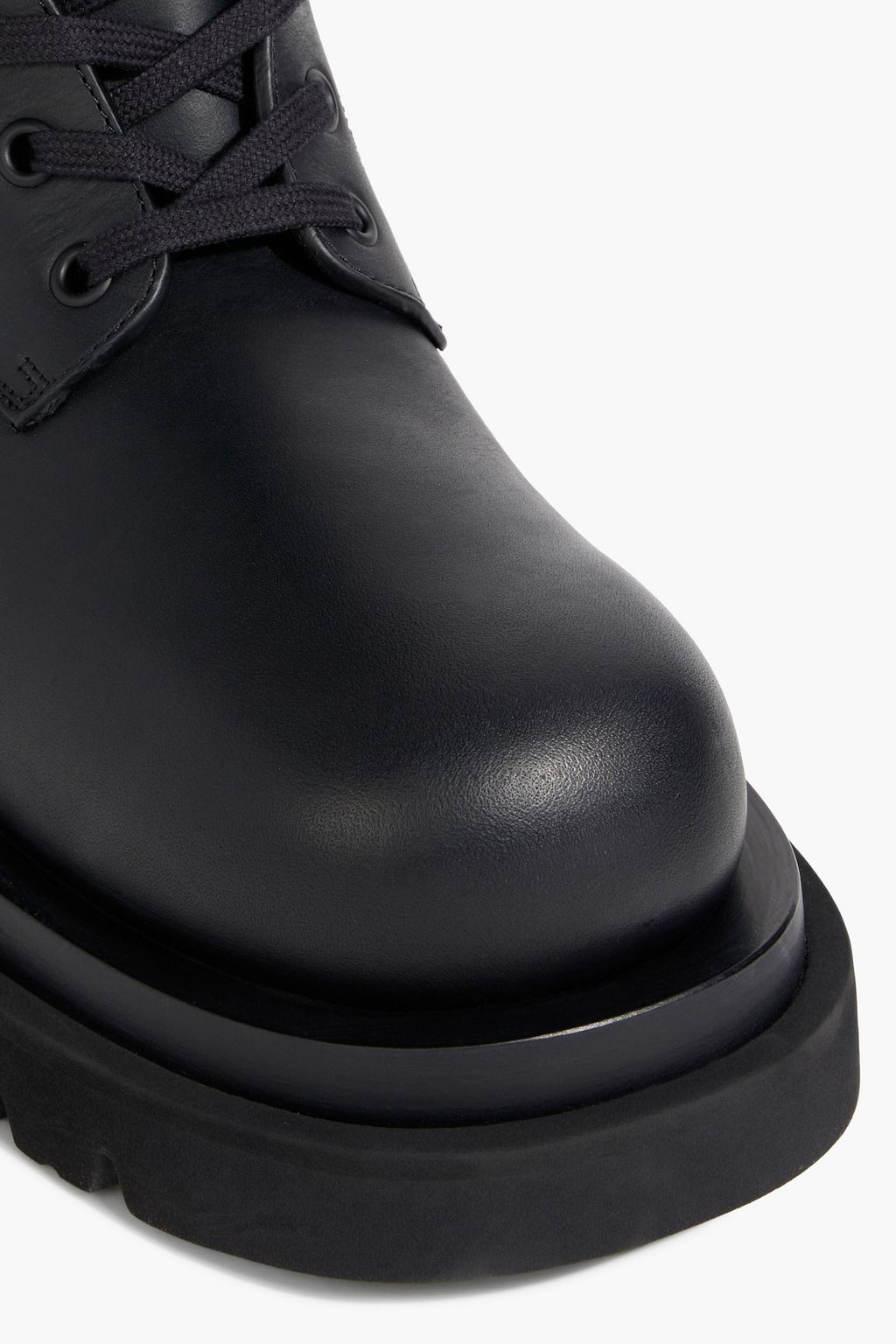 BOTTEGA VENETA Leather combat boots