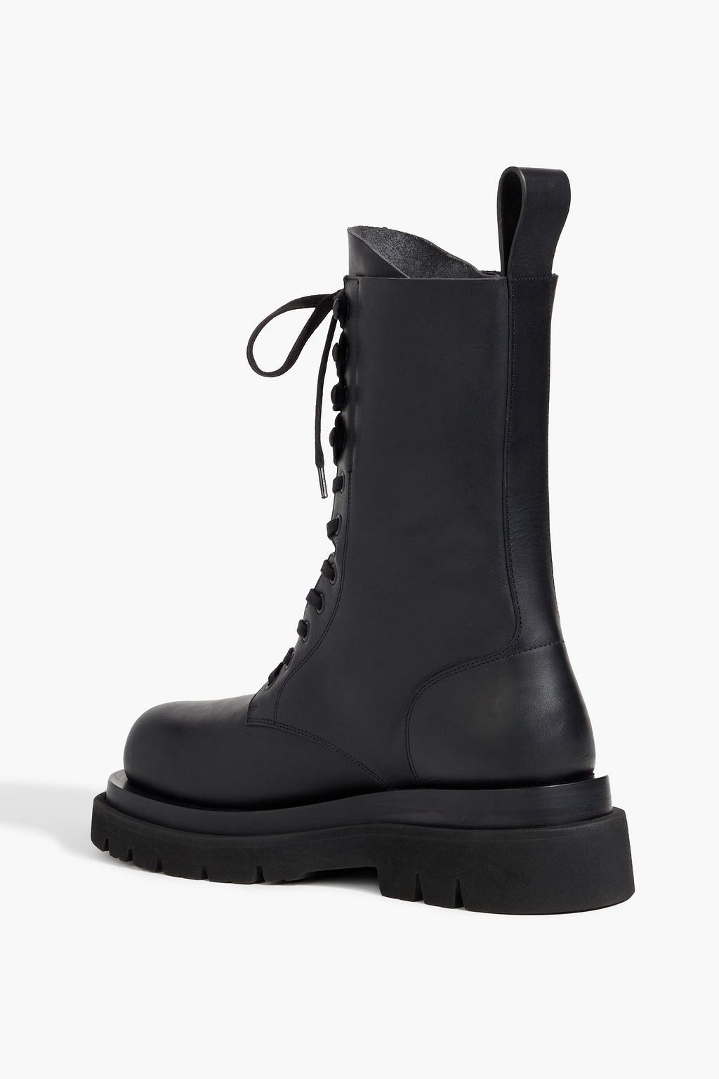 BOTTEGA VENETA Leather combat boots
