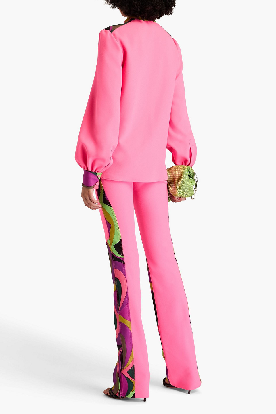  Pucci - Gathered Stretch-crepe Blouse - Pink - It 38 