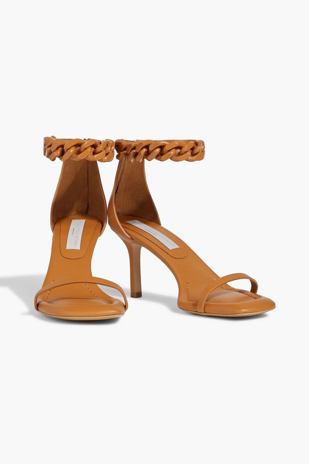 STELLA MCCARTNEY Falabella chain-embellished faux leather sandals