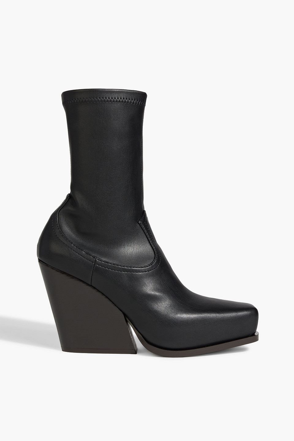stella mccartney - cowboy ankle boots - black - eu 35.5