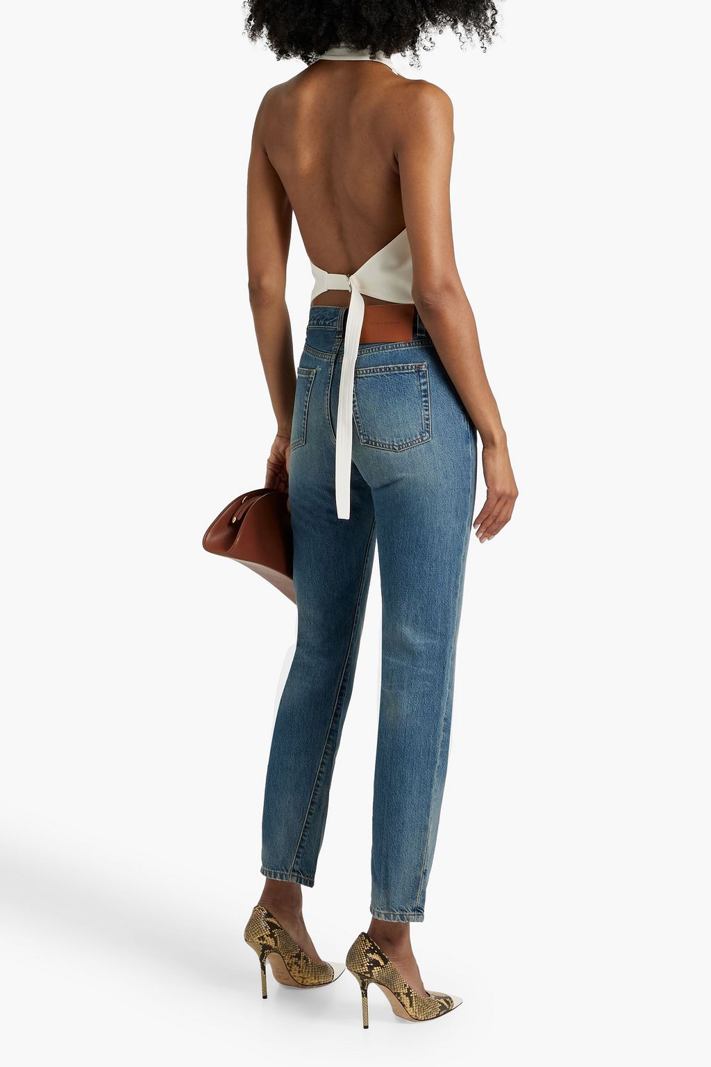 VICTORIA BECKHAM Olivia high-rise slim-leg jeans