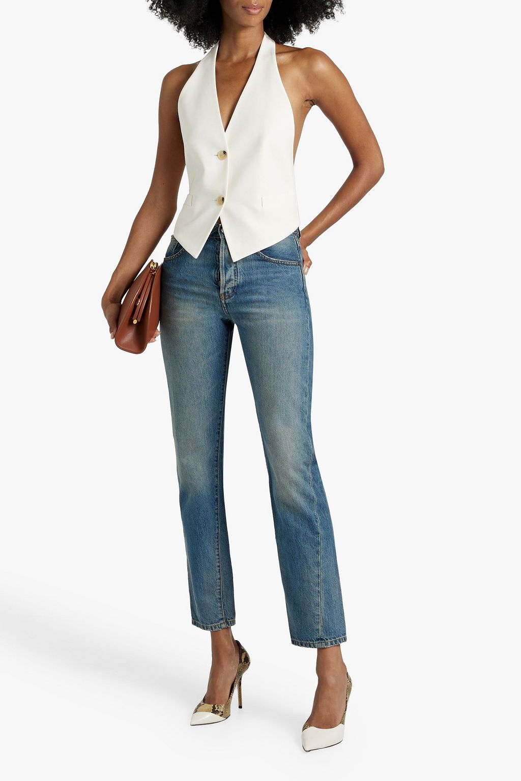 VICTORIA BECKHAM Olivia high-rise slim-leg jeans