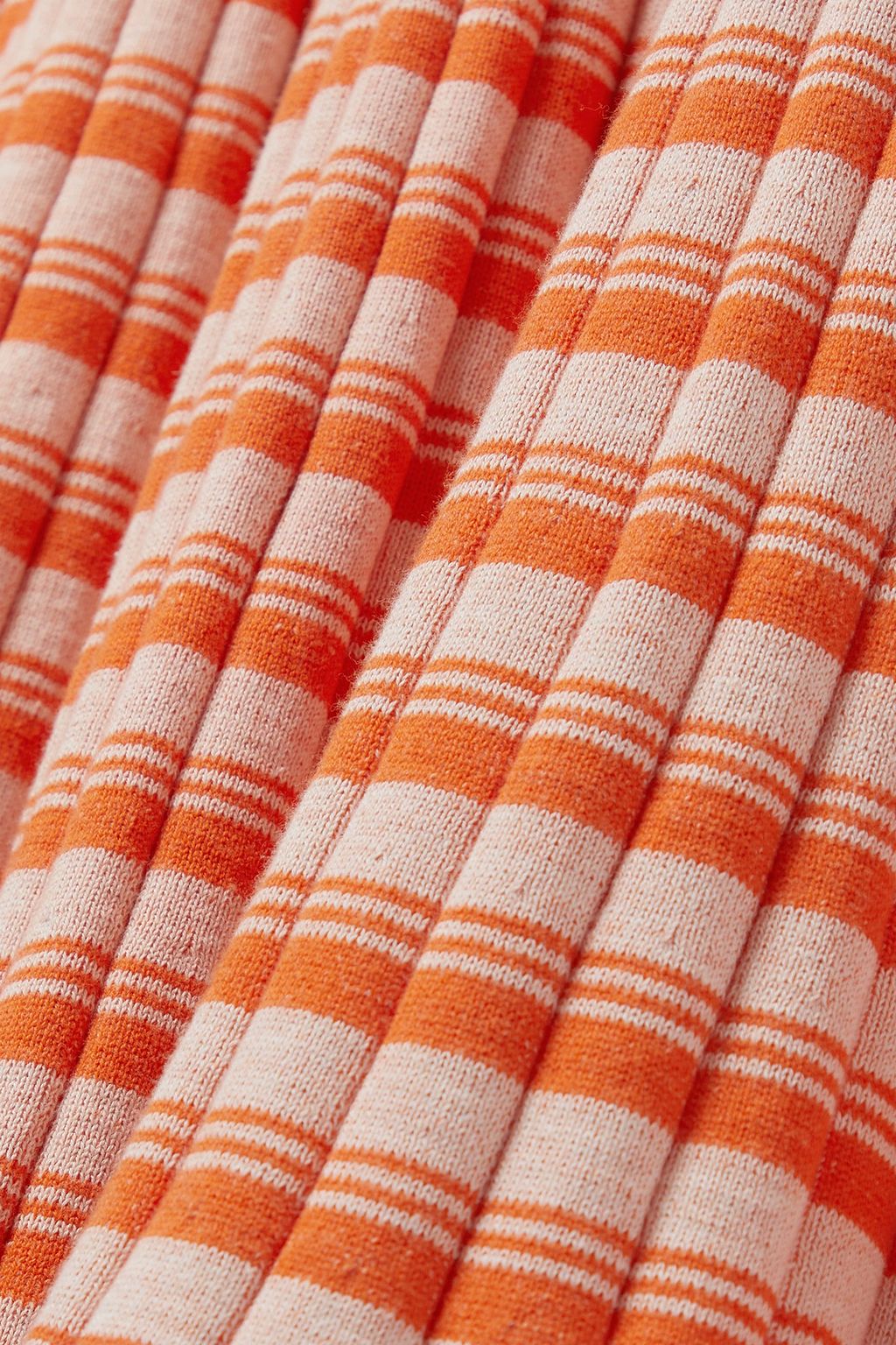 ANNA QUAN Amber striped ribbed cotton maxi skirt