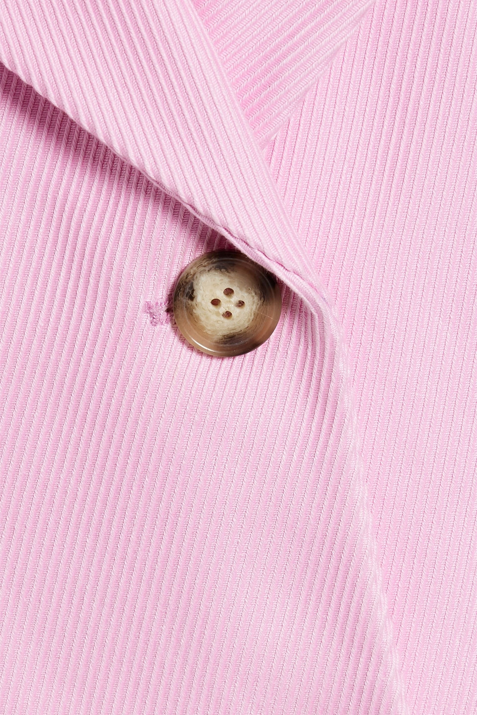Victoria Beckham Single-breasted Cotton Blazer In Baby Pink