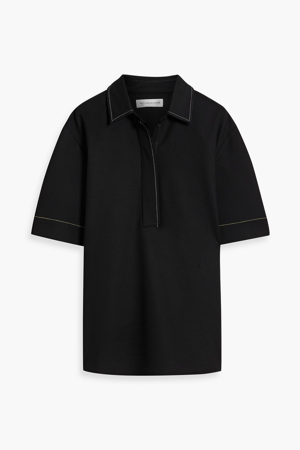 Victoria Beckham Jersey Shirt In Black