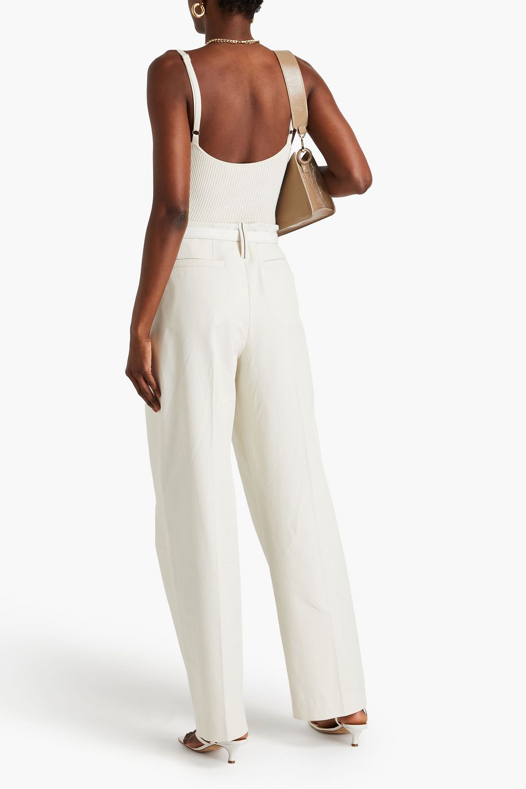 BRUNELLO CUCINELLI Cargohose aus Twill aus Stretch-Baumwolle mit Falten