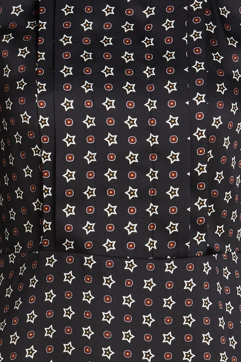 SANDRO Verziertes Minikleid aus glänzendem Twill mit Print