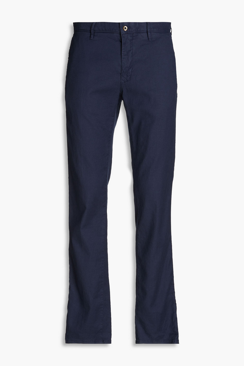Slowear Incotex Linen-blend Chinos In Navy