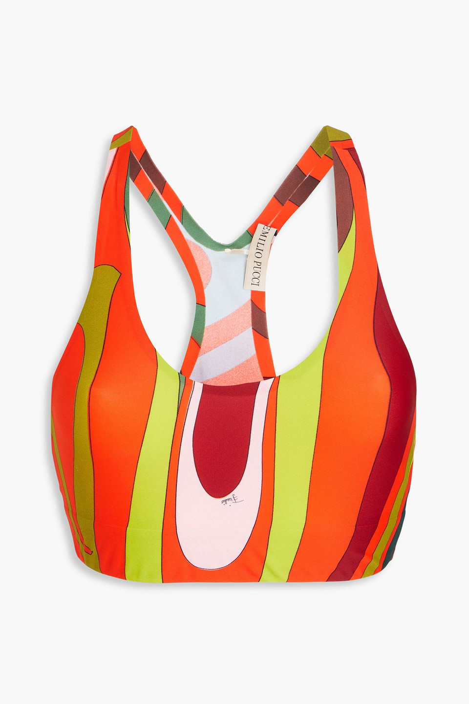 Pucci - Printed sports bra - Orange - S