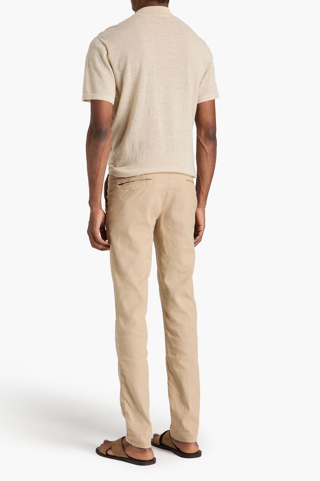 SLOWEAR Incotex slim-fit linen-blend chinos