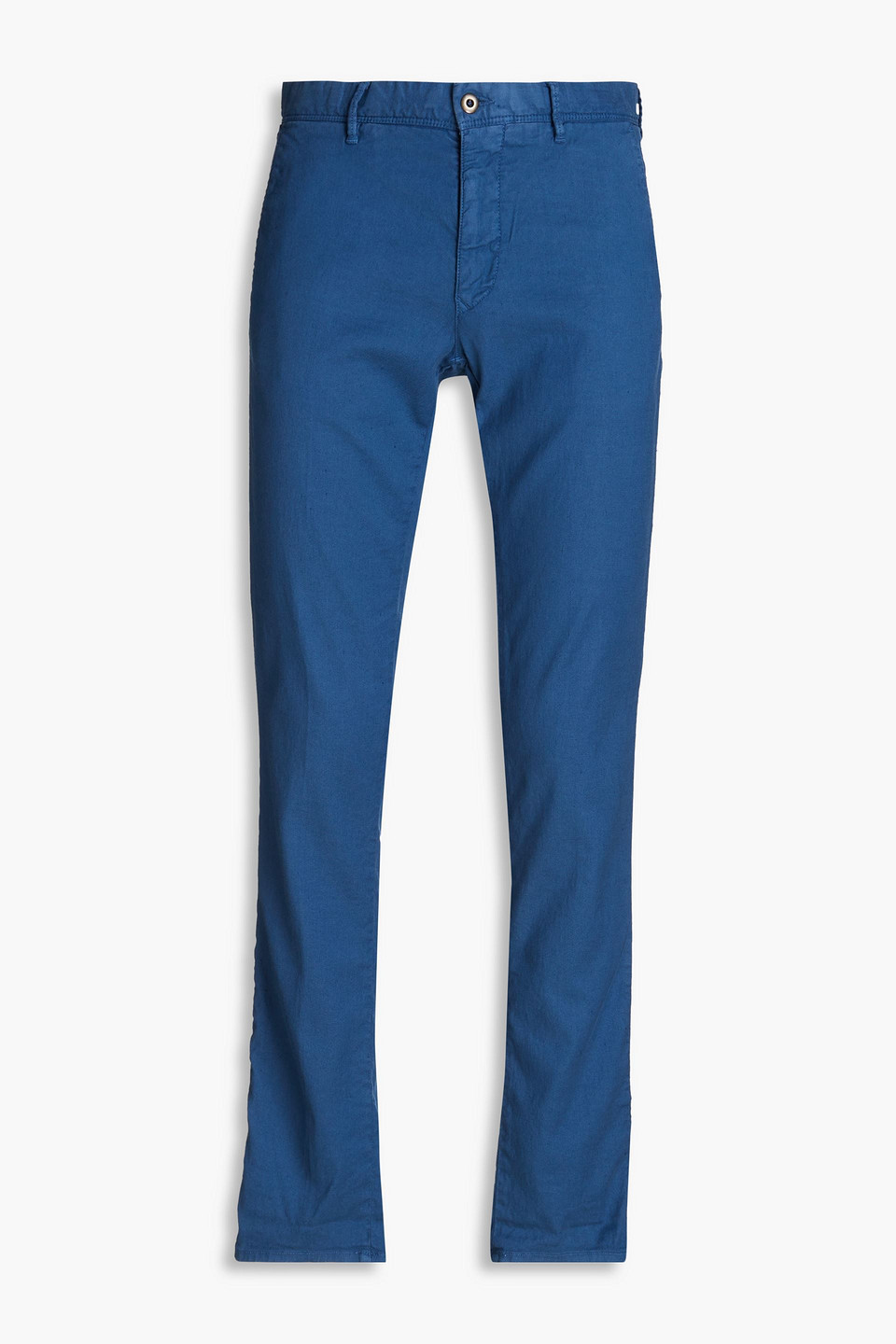 Slowear Incotex Slim-fit Linen-blend Chinos In Blue