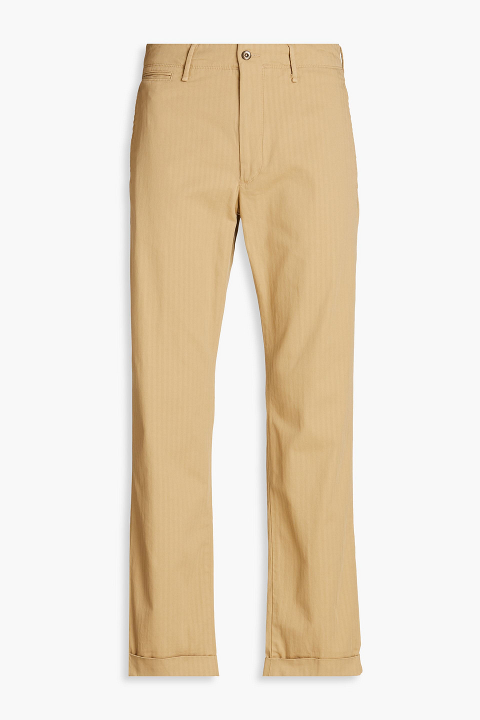 Incotex herringbone cotton-blend jacquard chinos