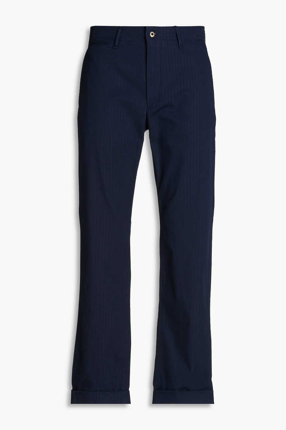 Incotex herringbone cotton-blend jacquard chinos