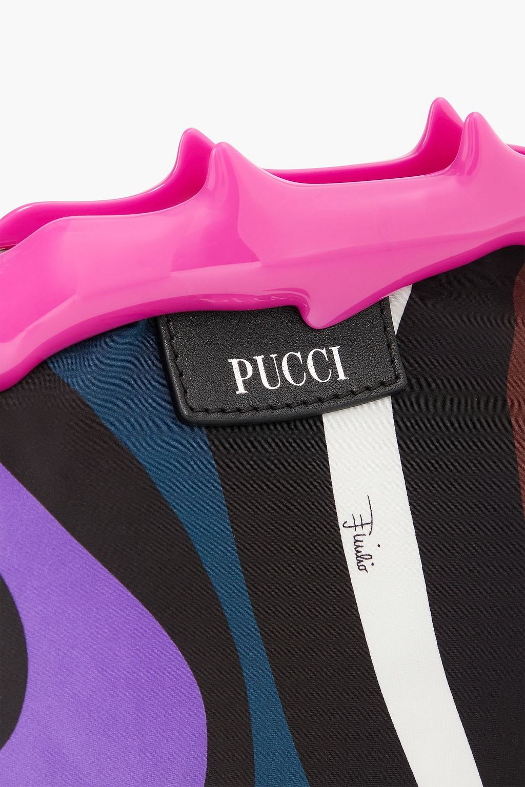 PUCCI Printed shell clutch