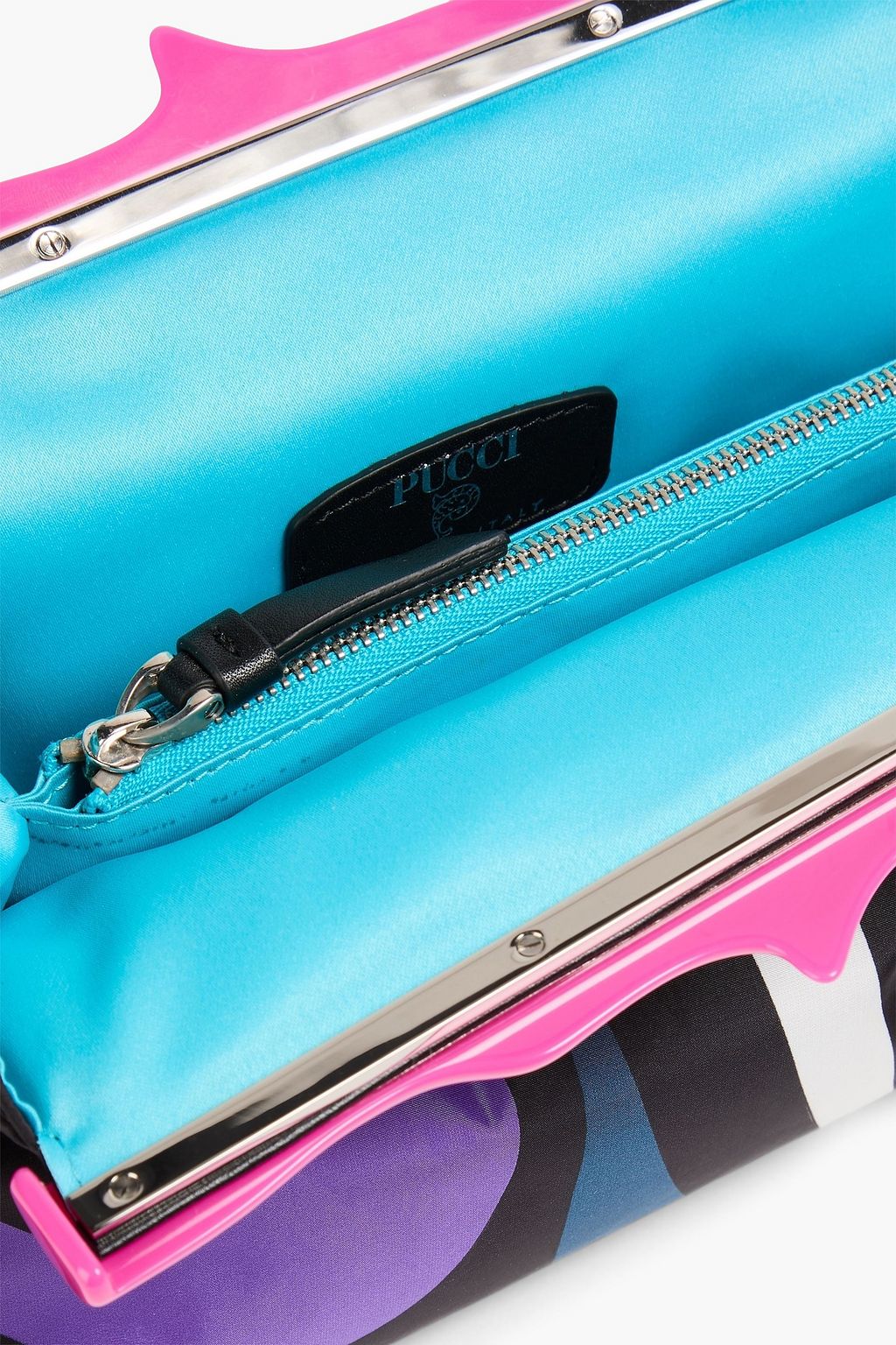 PUCCI Printed shell clutch