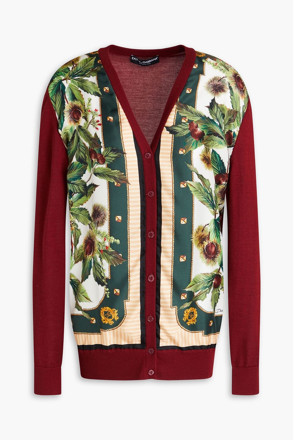 ドルチェアンドガッバーナ シルクカシミヤカーディガン 38