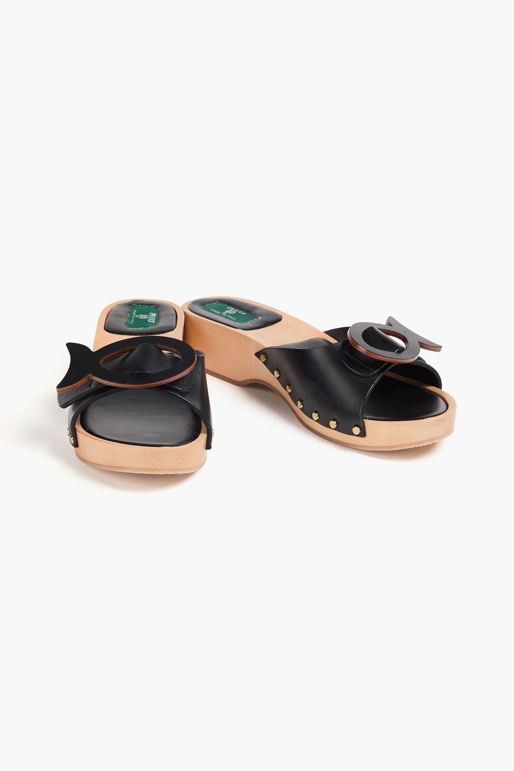 PUCCI Appliquéd leather mules