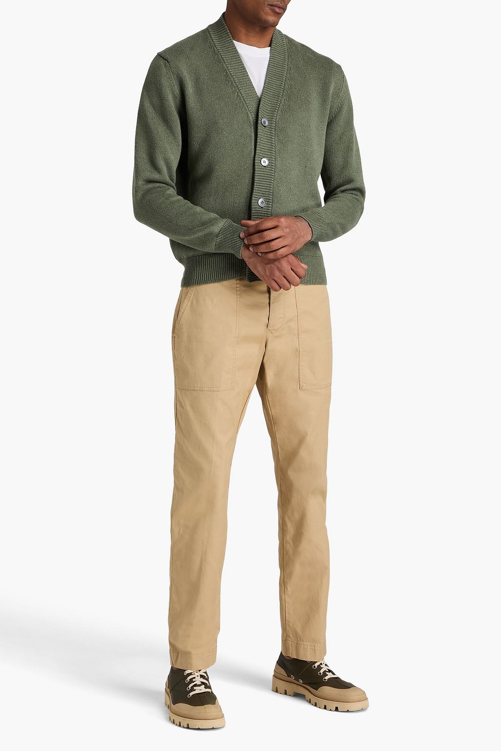 SLOWEAR Zanone Cardigan aus einer Leinen-Baumwollmischung