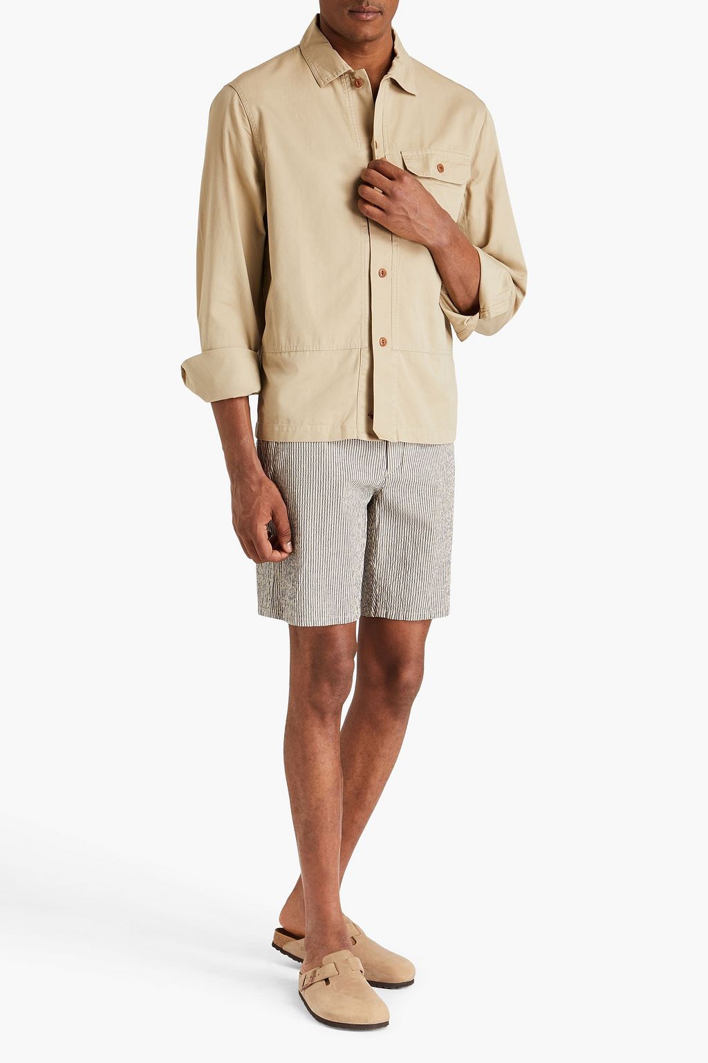 SLOWEAR قميص Glanshirt من قطن تويل